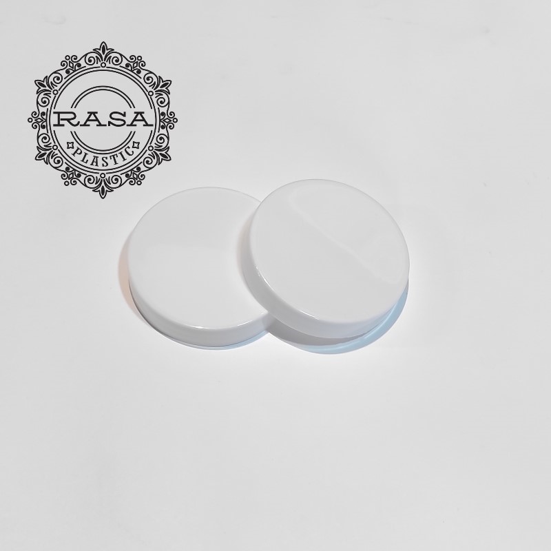 درب جار پلاستیکی ساده سفید دهانه ۸۸